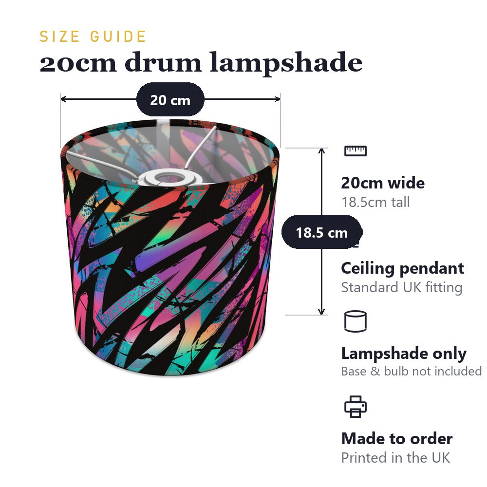 Multicolor Zigzag Pattern lampshade