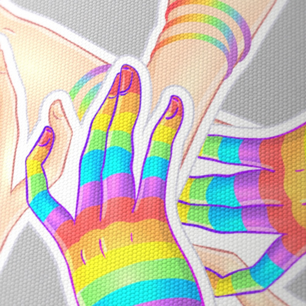 Rainbow Hands Design lampshade