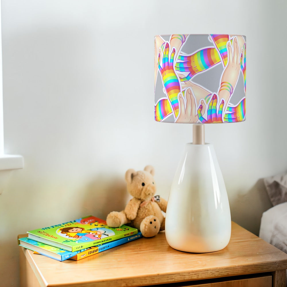Rainbow Hands Design lampshade