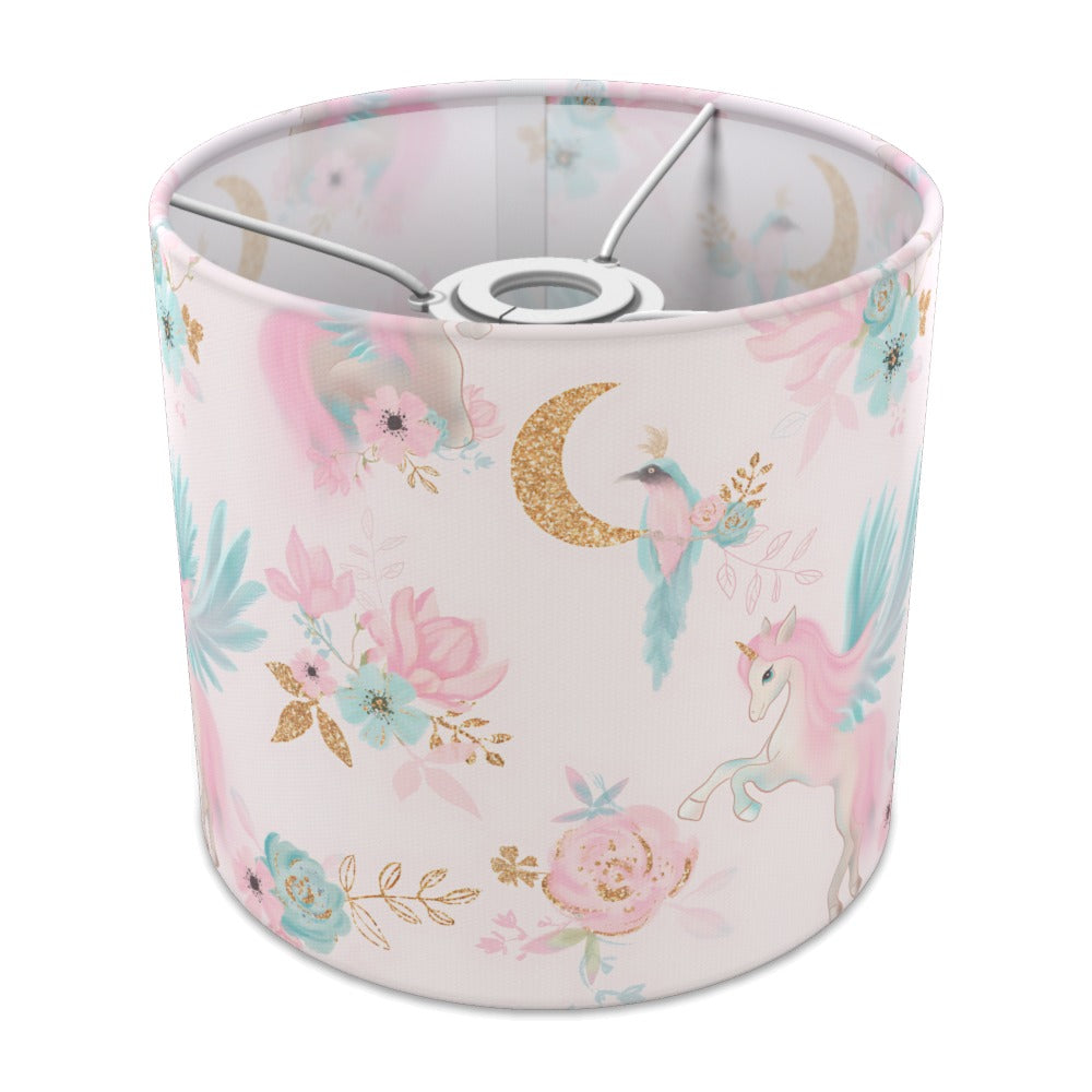 Enchanting Unicorn Pink Floral lampshade - 20cm Ceiling