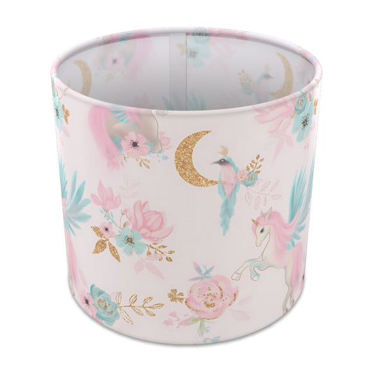 Enchanting Unicorn Pink Floral lampshade - 20cm Table