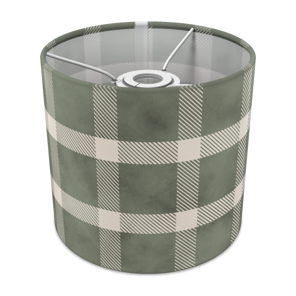 Green Plaid Pattern lampshade - 20cm Ceiling
