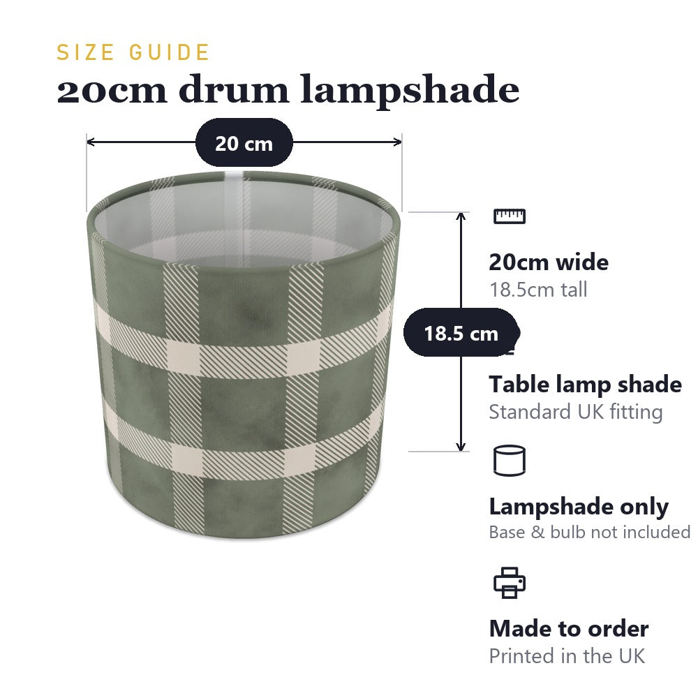 Green Plaid Pattern lampshade