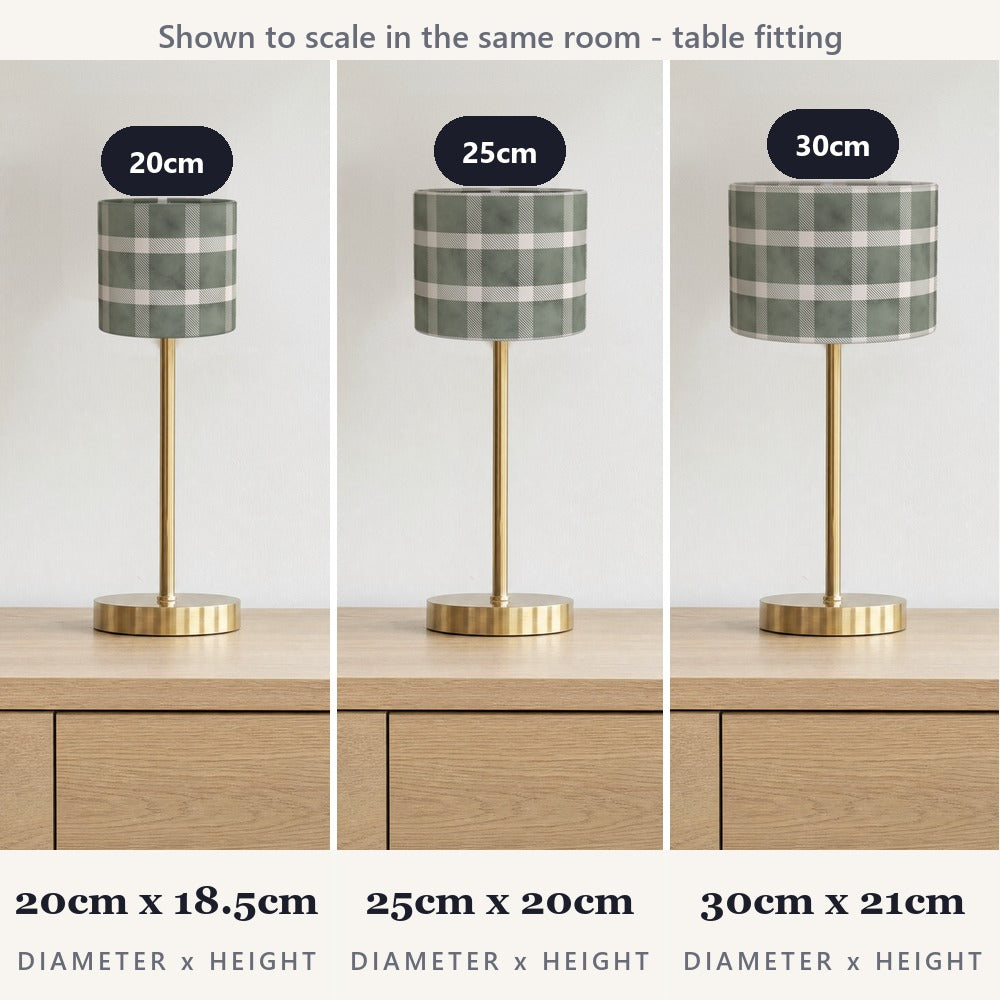 Green Plaid Pattern lampshade