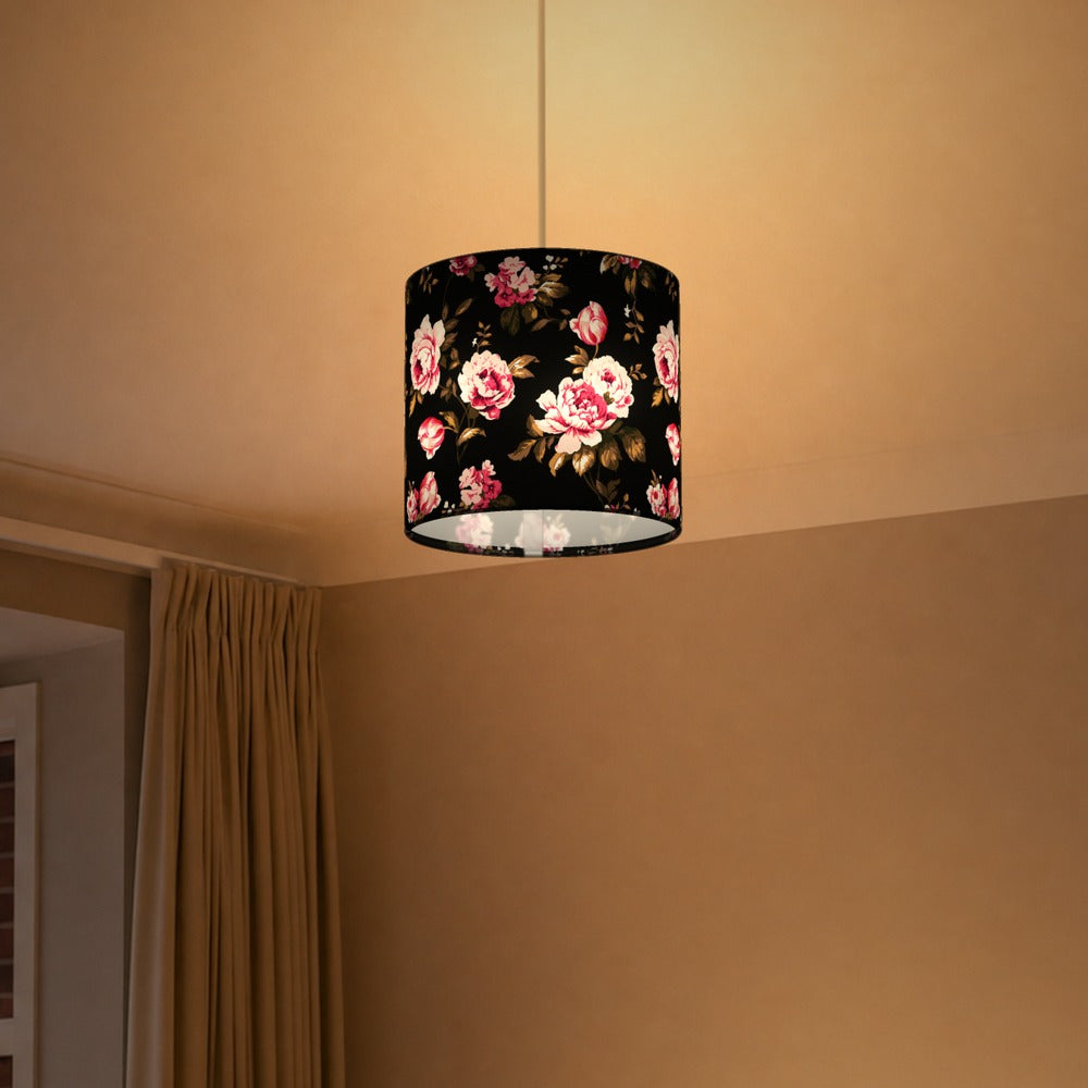 Elegant Pink Roses Floral lampshade