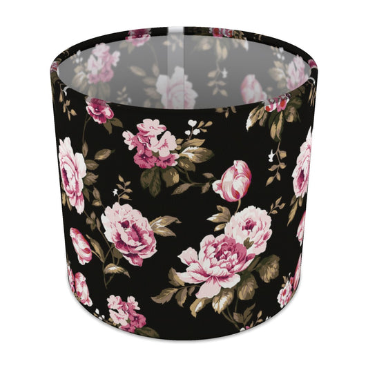 Elegant Pink Roses Floral lampshade - 20cm Table
