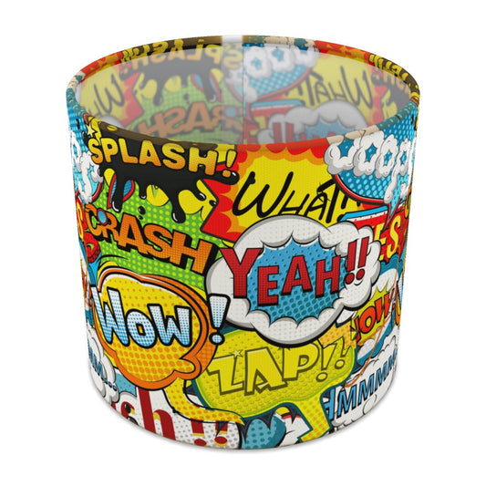 Vibrant Comic Book Pop Art lampshade - 20cm Table