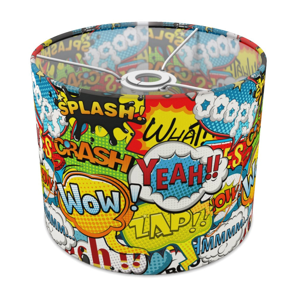 Vibrant Comic Book Pop Art lampshade - 25cm Ceiling