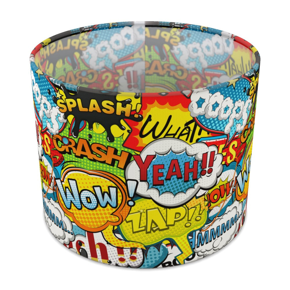 Vibrant Comic Book Pop Art lampshade - 25cm Table