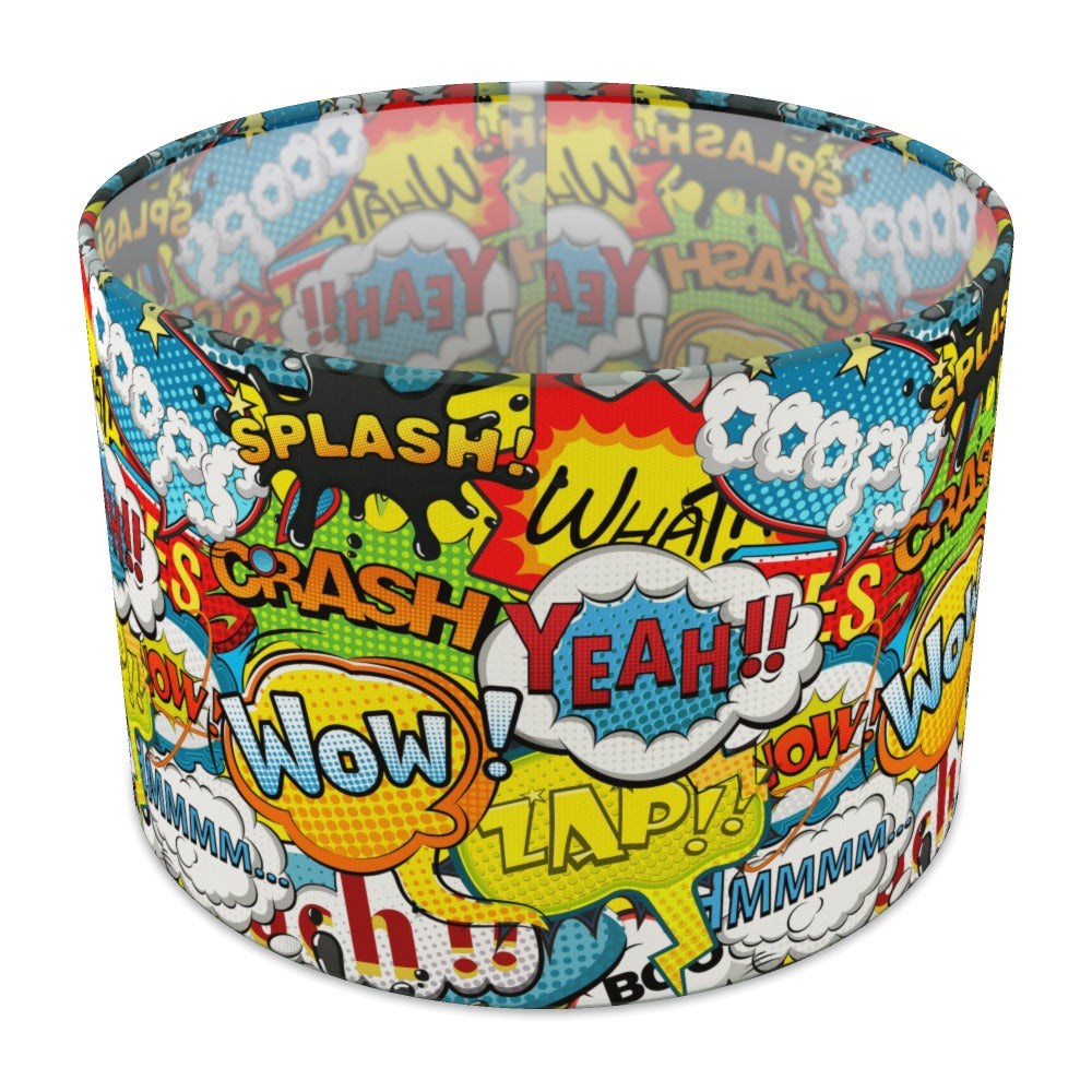 Vibrant Comic Book Pop Art lampshade - 30cm Table