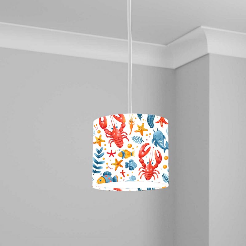 Aquatic Lampshade Kids Bedroom LightShade ver36 20CM X 18.5CM