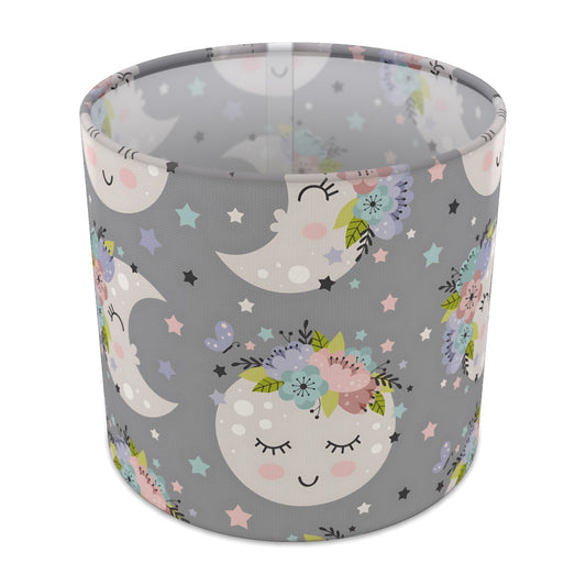 Floral Moon and Stars lampshade - 20cm Table