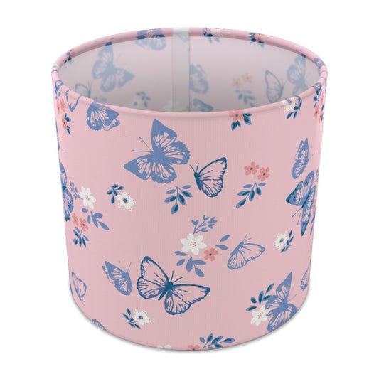 Pink Butterfly Floral lampshade - 20cm Table