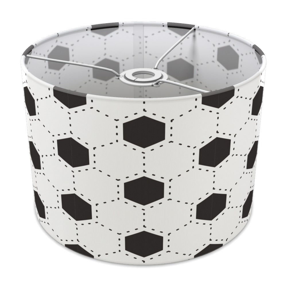 Black and White Football Pattern lampshade - 30cm Ceiling