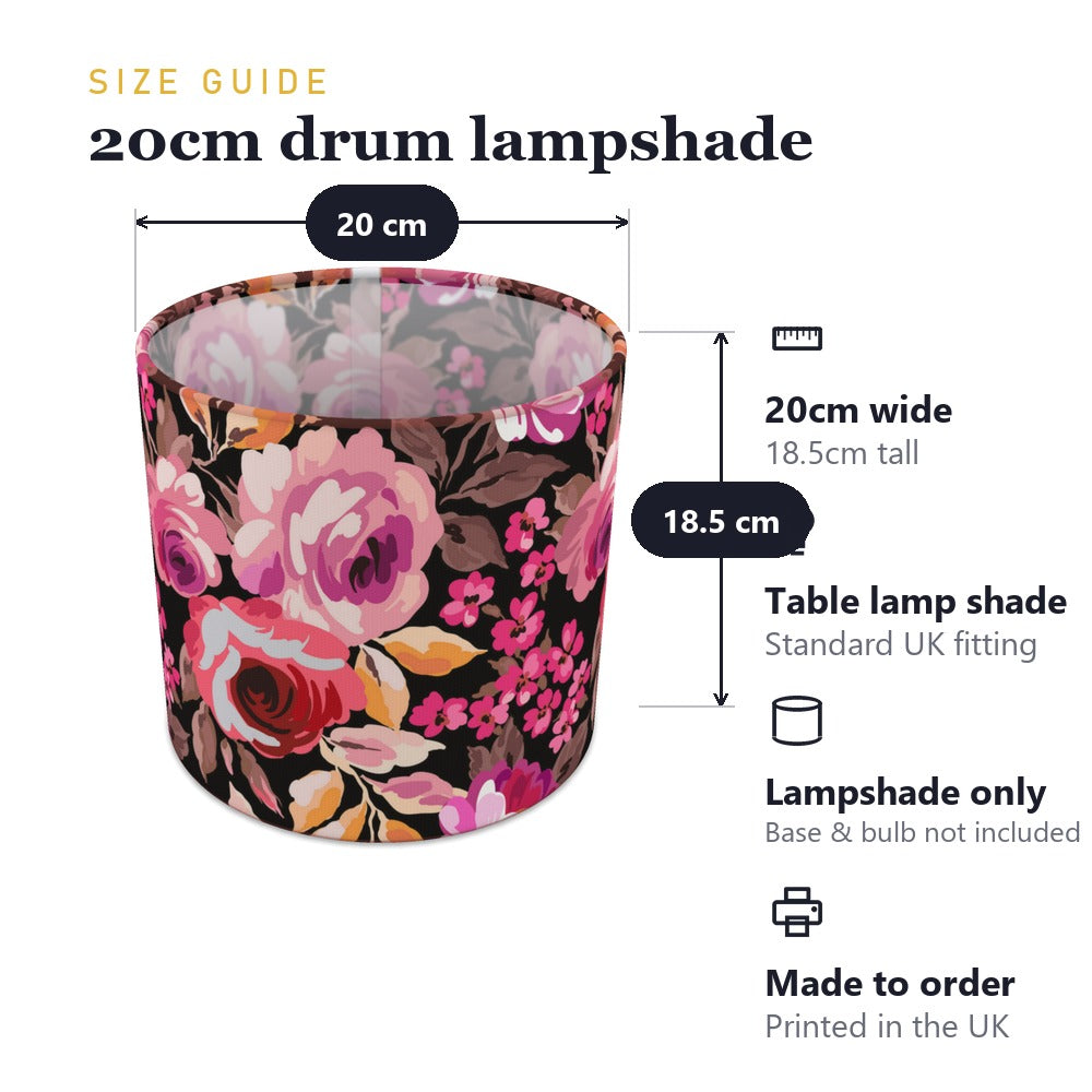 Red Floral Pattern lampshade