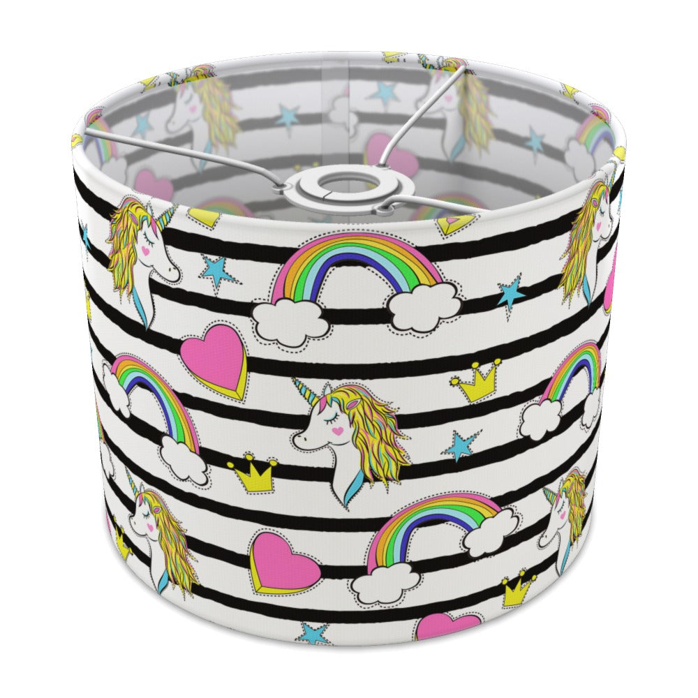 Unicorn Rainbow Hearts lampshade - 25cm Ceiling
