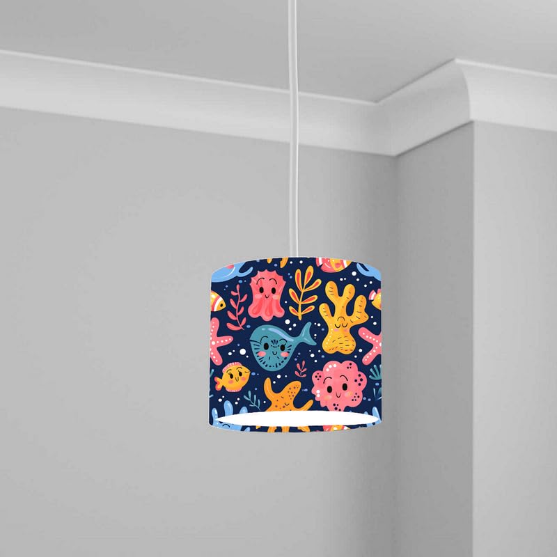 Aquatic Lampshade Kids Bedroom LightShade ver189 20CM X 18.5CM