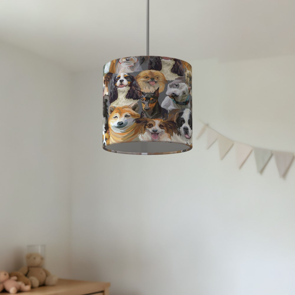 Adorable Dog Portraits lampshade