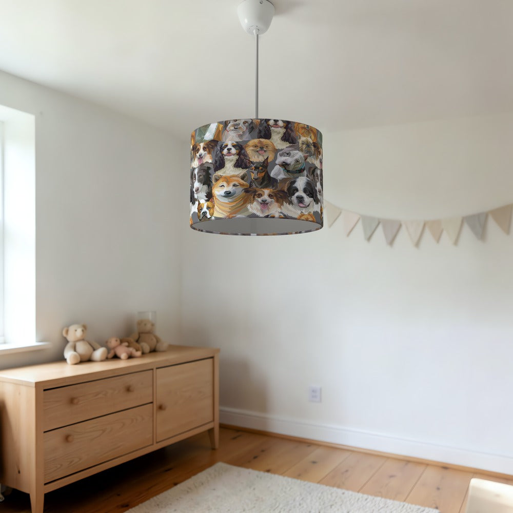 Adorable Dog Portraits lampshade
