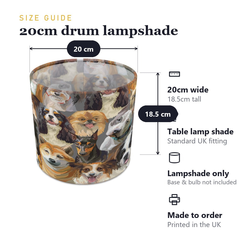 Adorable Dog Portraits lampshade
