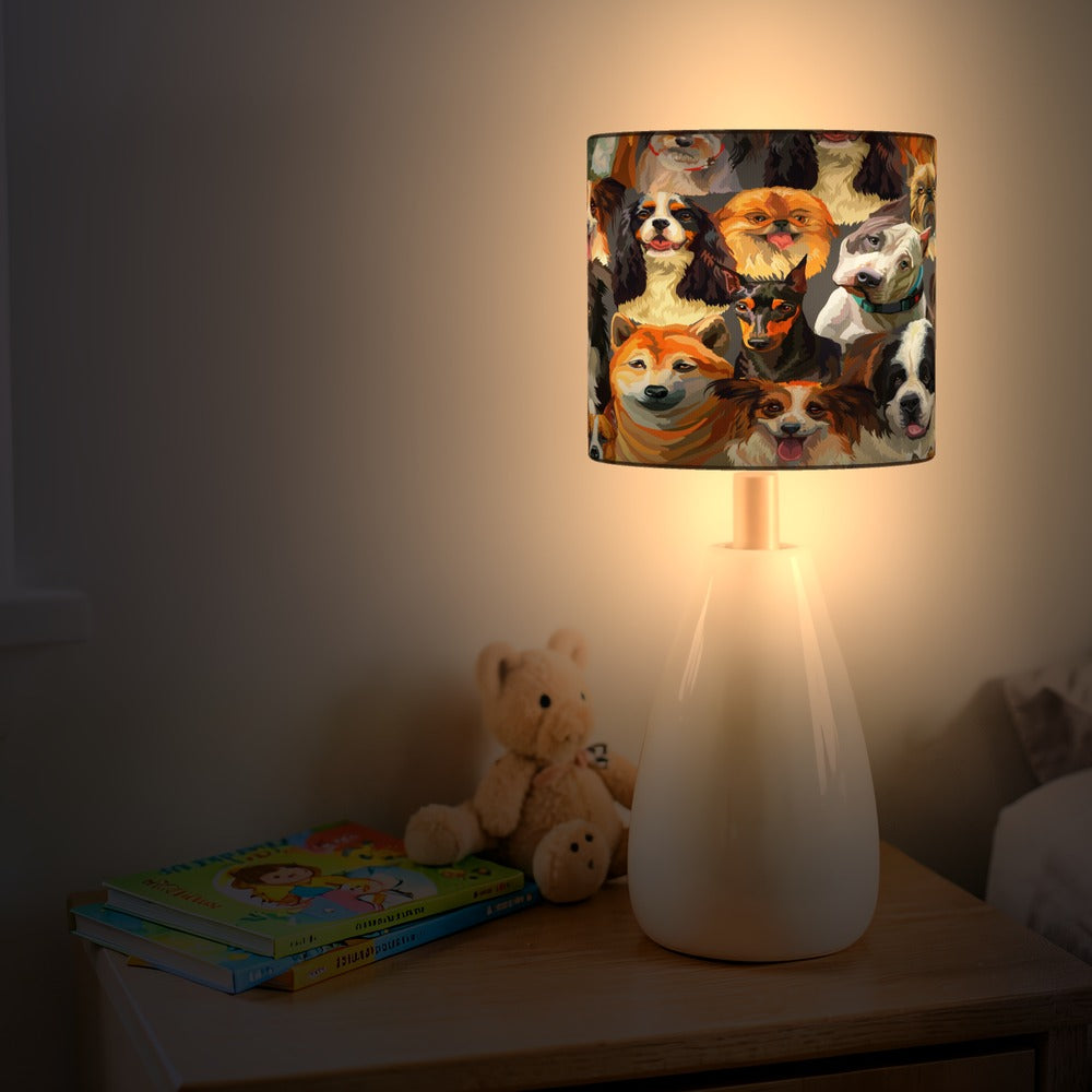 Adorable Dog Portraits lampshade