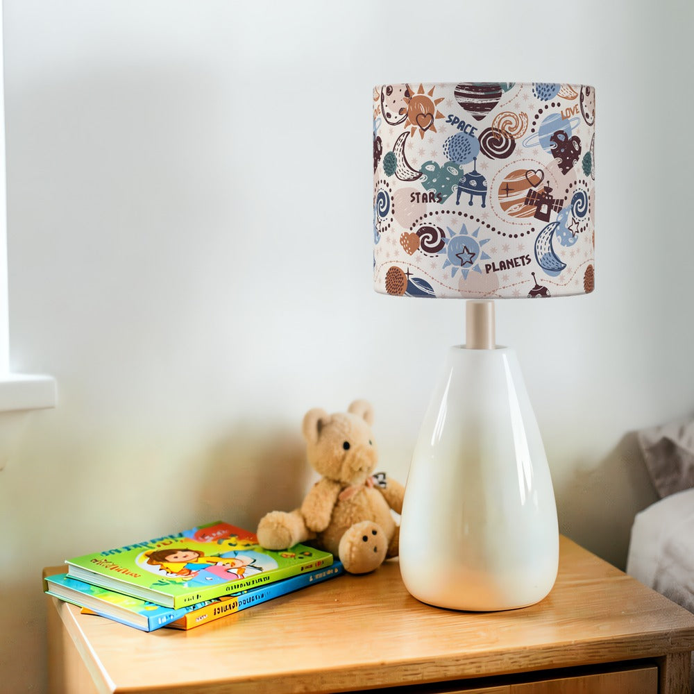 Space Adventure Planets Rocket lampshade