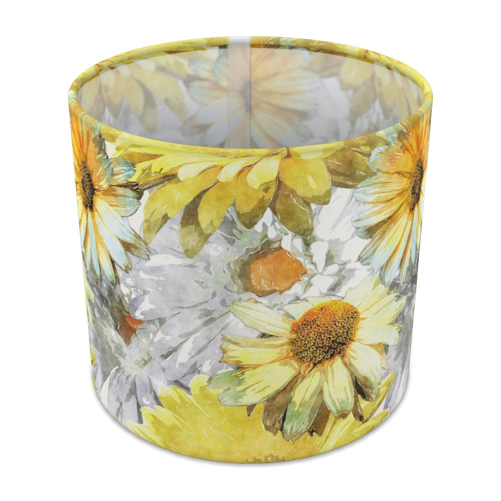 Yellow Floral Watercolor lampshade - 20cm Table