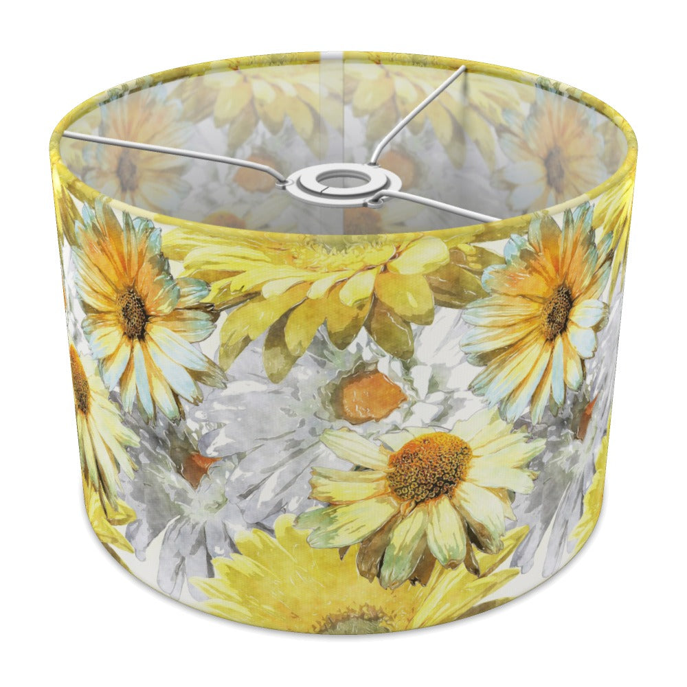 Yellow Floral Watercolor lampshade - 30cm Ceiling