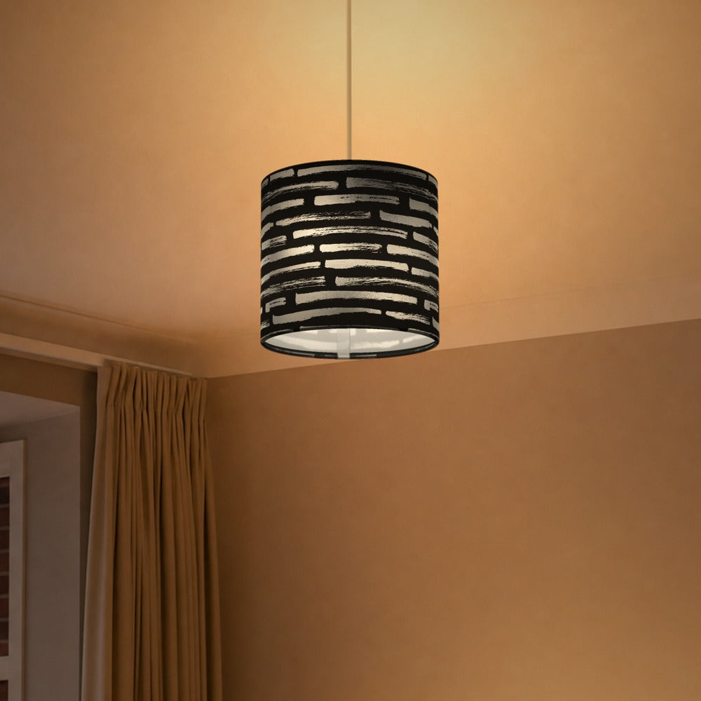 Silver Stone Effect Pattern lampshade