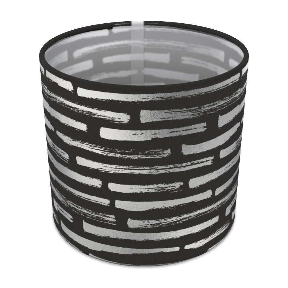 Silver Stone Effect Pattern lampshade - 20cm Table