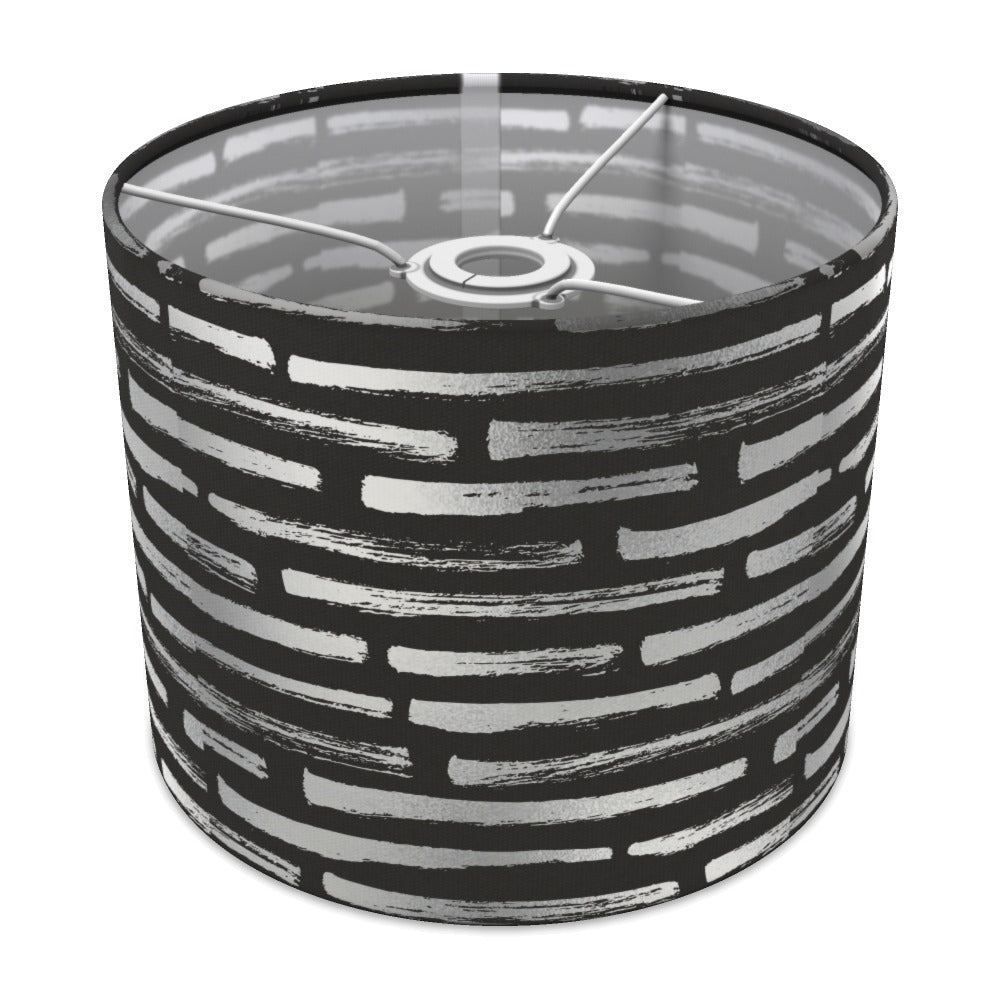Silver Stone Effect Pattern lampshade - 25cm Ceiling