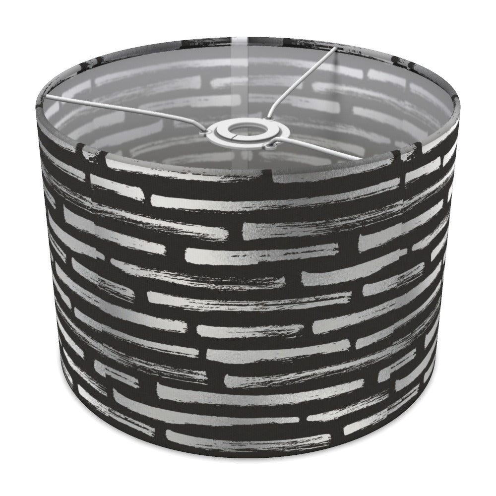 Silver Stone Effect Pattern lampshade - 30cm Ceiling