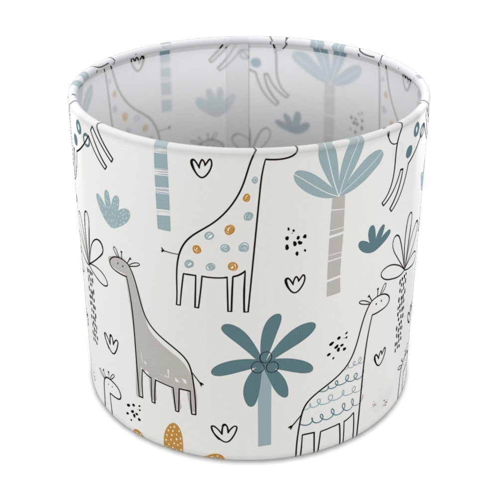 Whimsical Giraffe and Tree Pattern lampshade - 20cm Table