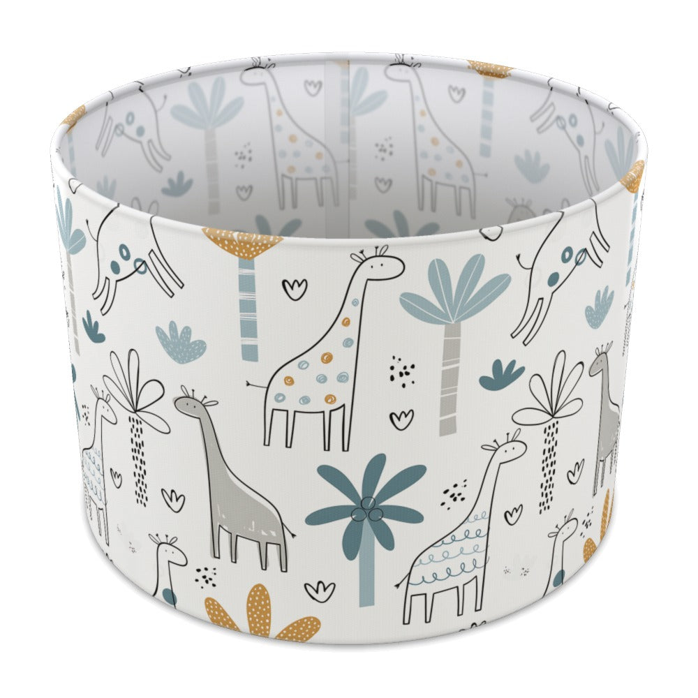 Whimsical Giraffe and Tree Pattern lampshade - 30cm Table
