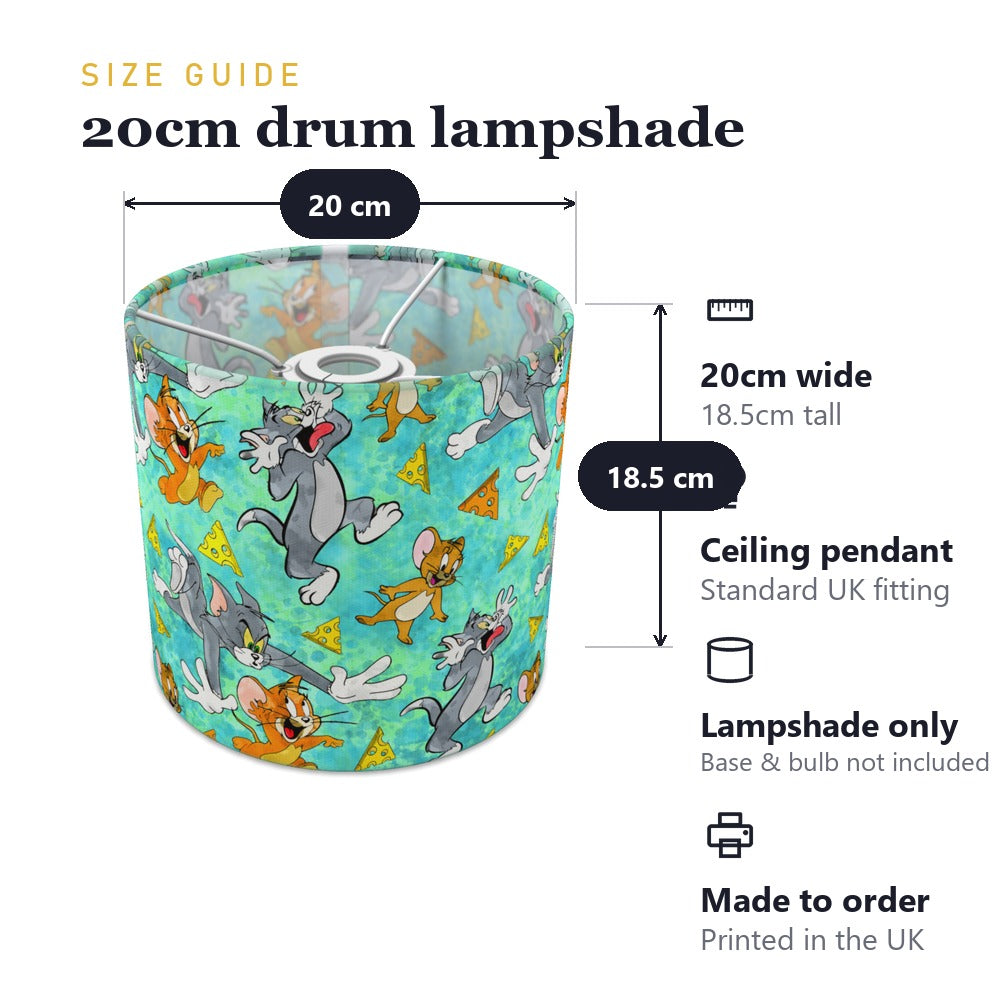 Cartoon Cat and Mouse lampshade