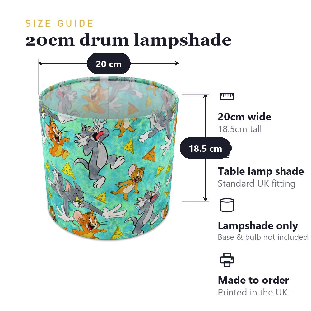 Cartoon Cat and Mouse lampshade