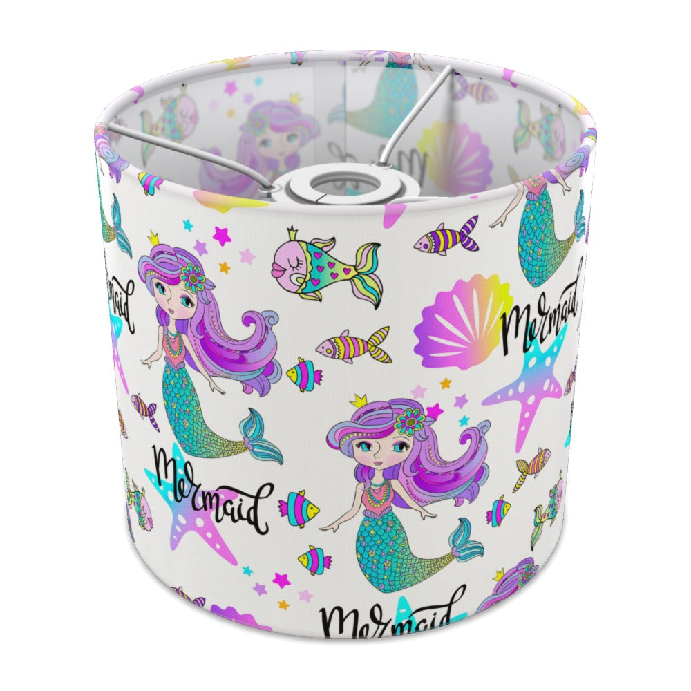 Colorful Mermaid and Seashell lampshade - 20cm Ceiling