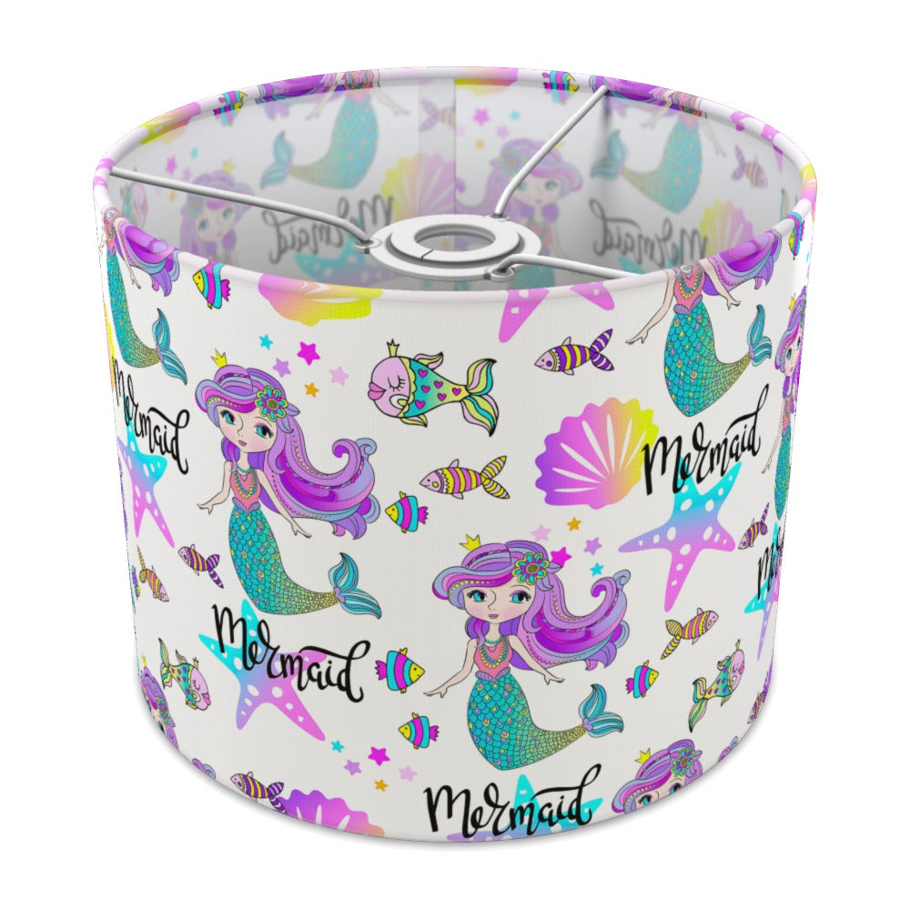 Colorful Mermaid and Seashell lampshade - 25cm Ceiling