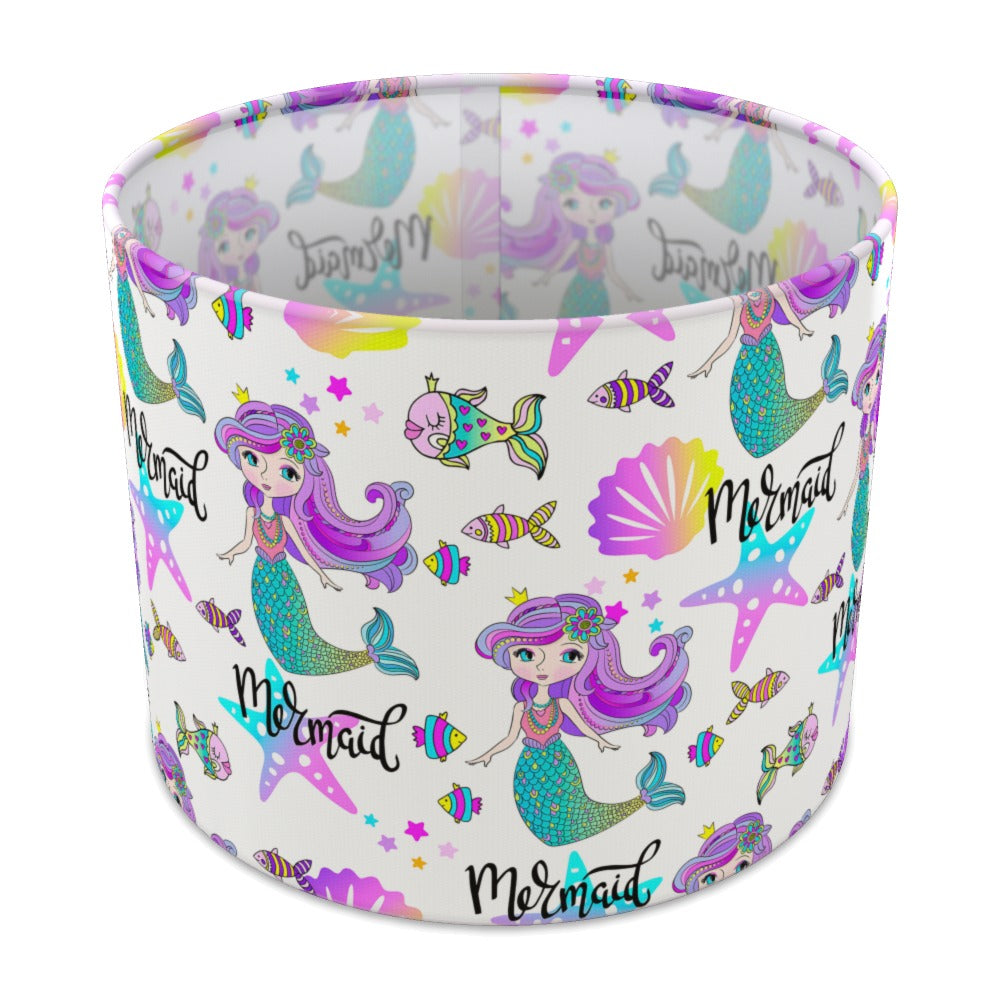 Colorful Mermaid and Seashell lampshade - 25cm Table