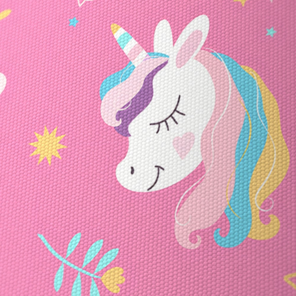 Pink Unicorn and Flowers lampshade