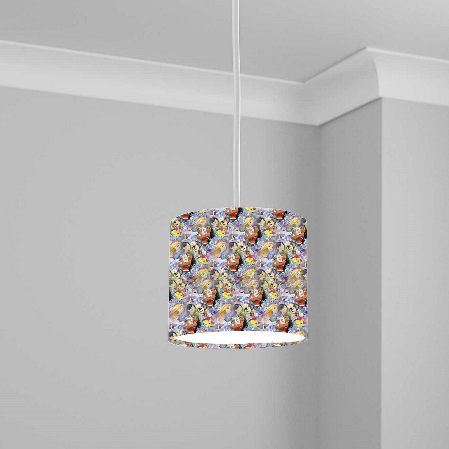 Enchanting Princess Pattern Ceiling Lampshade Lightshade for Nursery - 20cm x 18.5cm