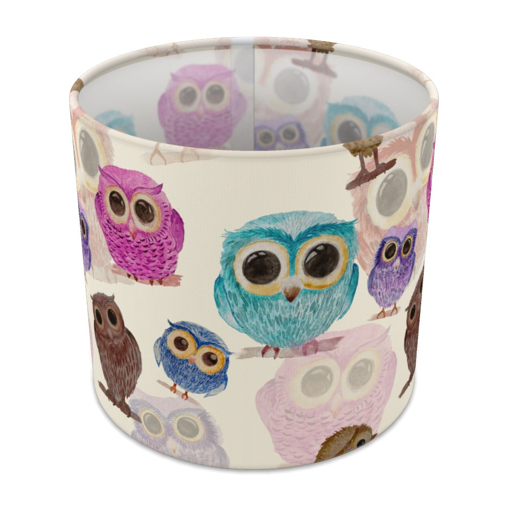 Colorful Owl Bird lampshade - 20cm Table