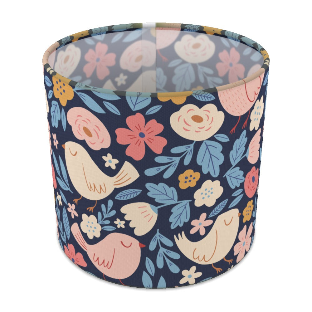 Floral Sleeping Birds lampshade - 20cm Table