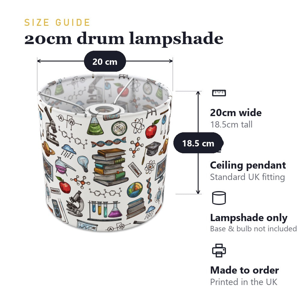 Educational Science Theme lampshade