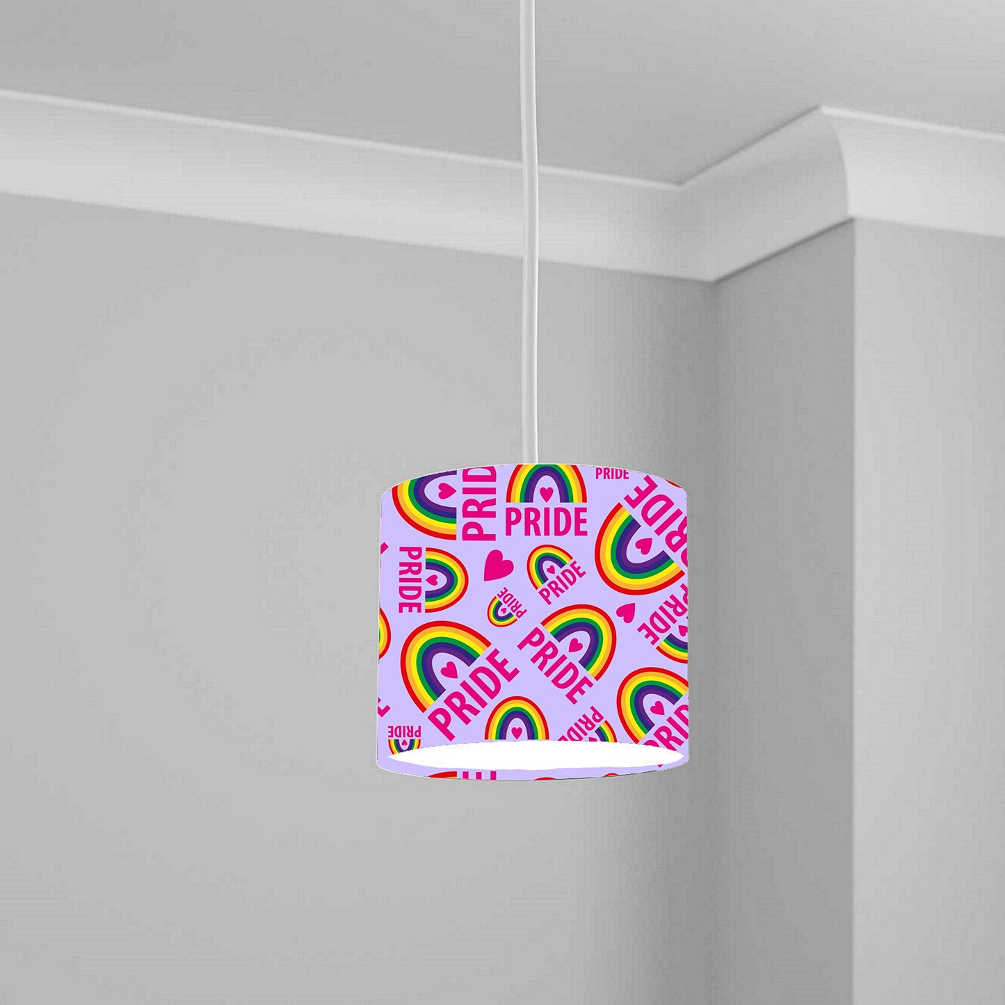 Rainbow Pride Ceiling Lampshade Lightshade for Room - 20cm x 18.5cm