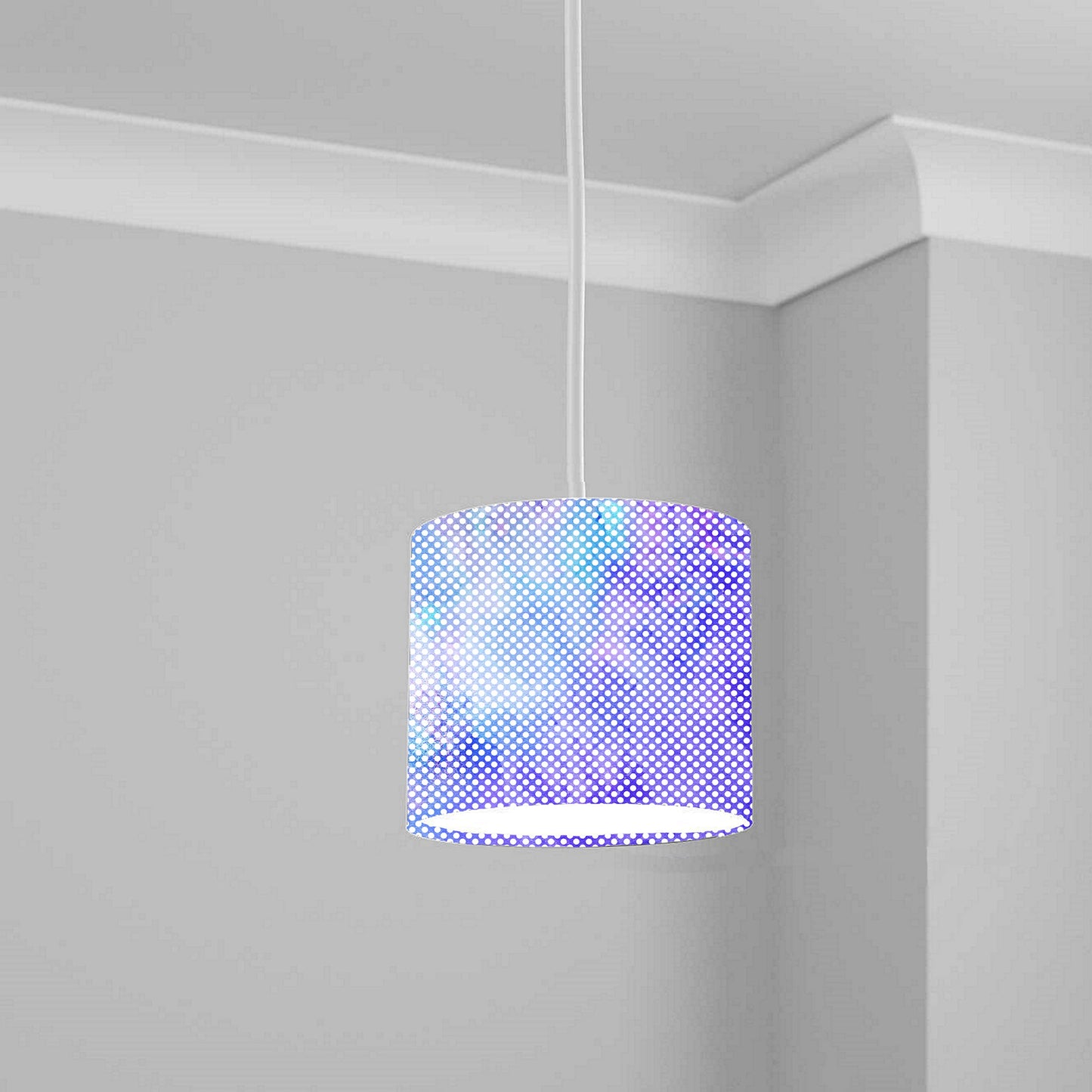 Purple Dotted Pattern Ceiling Lampshade Lightshade for Room - 20cm x 18.5cm