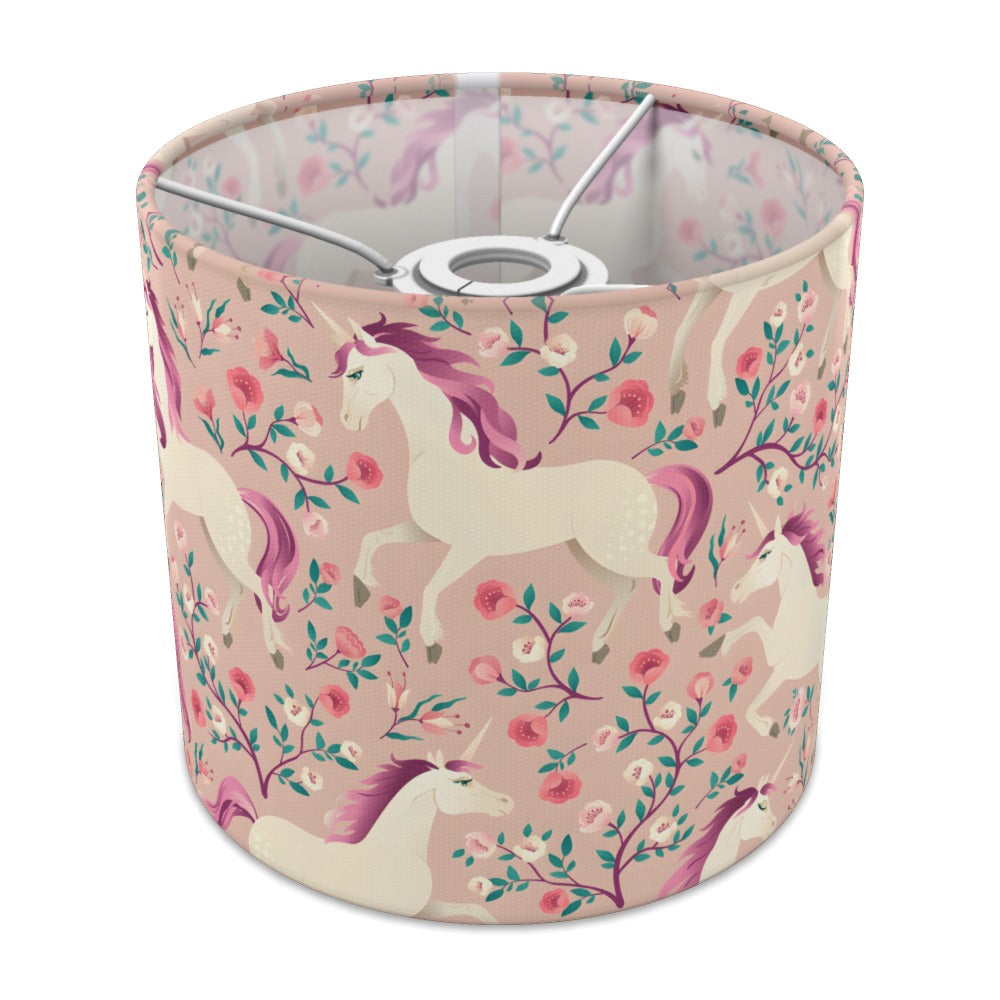 Enchanting Unicorn and Red Rose lampshade - 20cm Ceiling