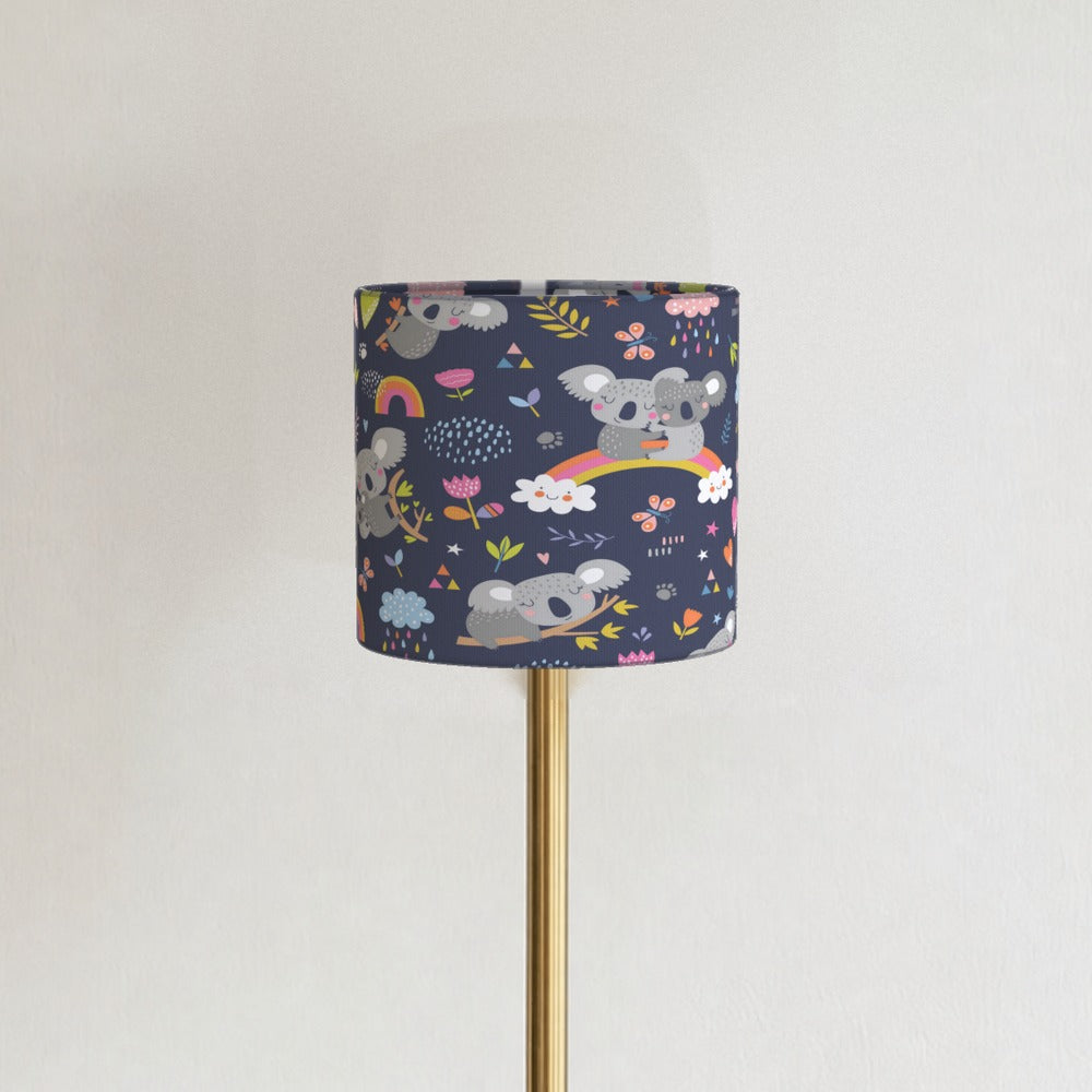 Playful Koala Rainbow Pattern lampshade