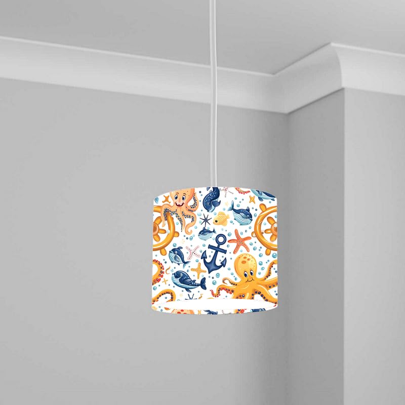 Aquatic Lampshade Kids Bedroom LightShade ver90 20CM X 18.5CM