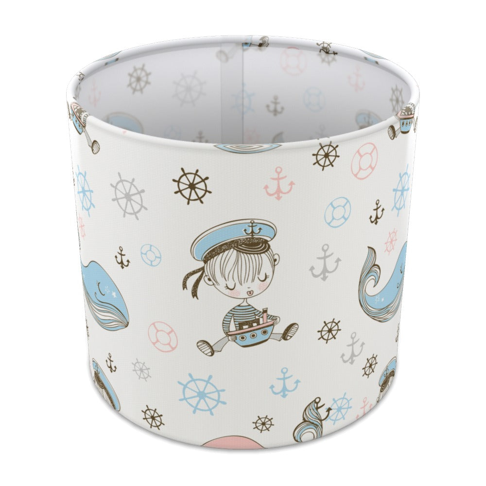 Nautical Pirate Whale lampshade - 20cm Table
